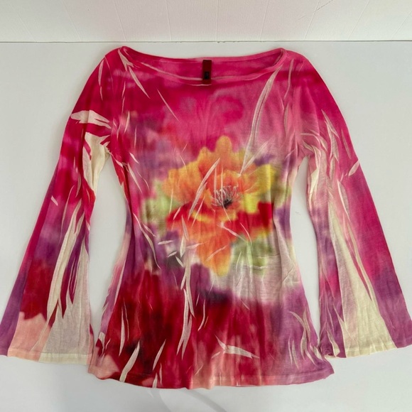 Just In Time Tops - Just in Time USA printed top